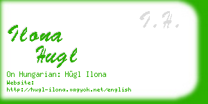 ilona hugl business card